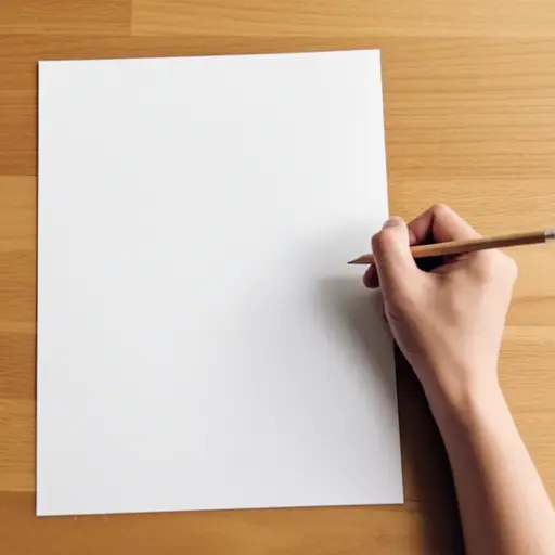 我需要一张纸来画图。