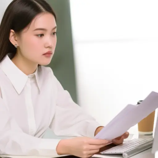 她正在找一份新工作。