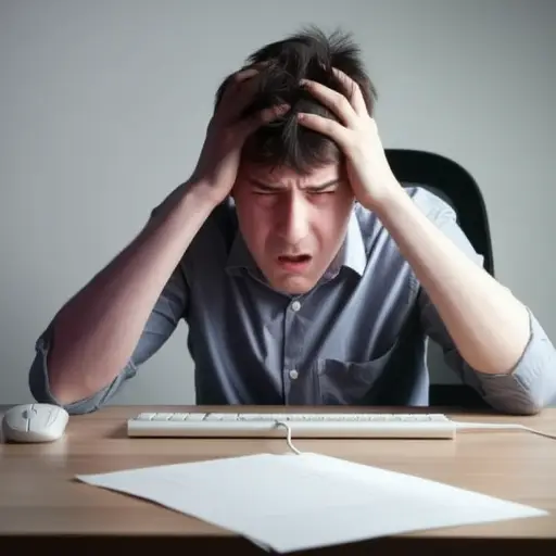 他不小心删除了重要文档。