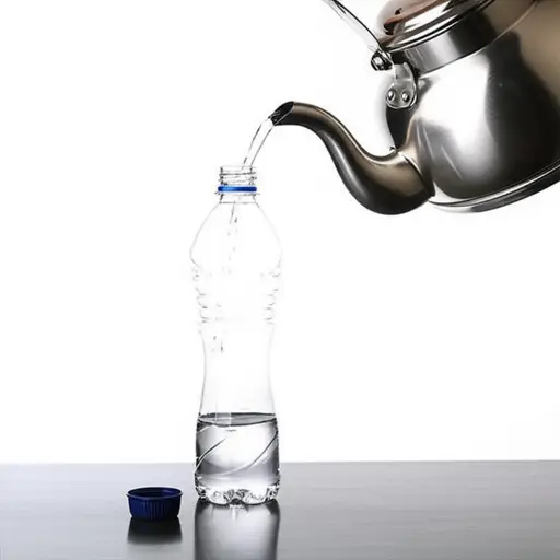 请把水装在这个塑料瓶里。