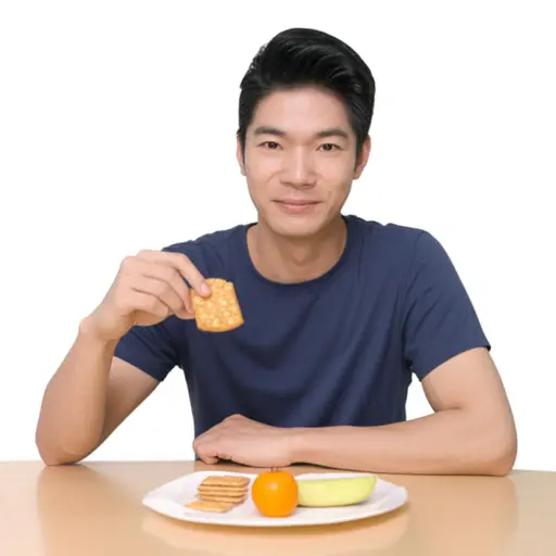 我午餐吃了很多，所以晚餐只需要吃点零食。