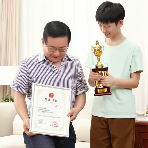 他为他侄子的成就感到非常自豪。