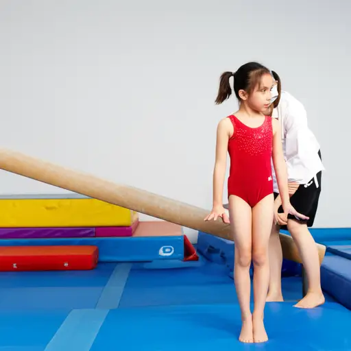 她很小就开始接受体操训练。