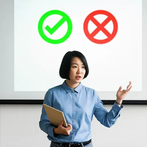 她解释了什么是允许的，什么是禁止的。