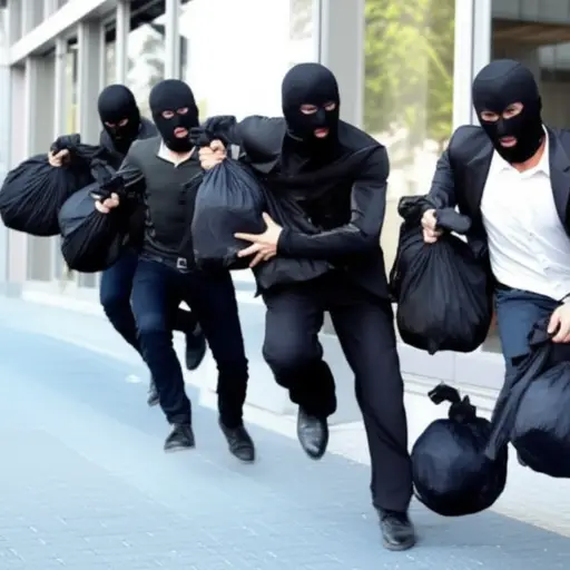 他们从公司抢走了200万美元。