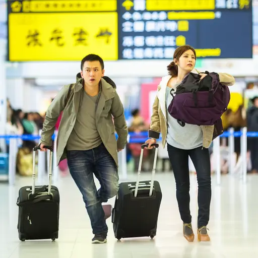 我们赶飞机太匆忙了，我想我一定是把钥匙落下了。