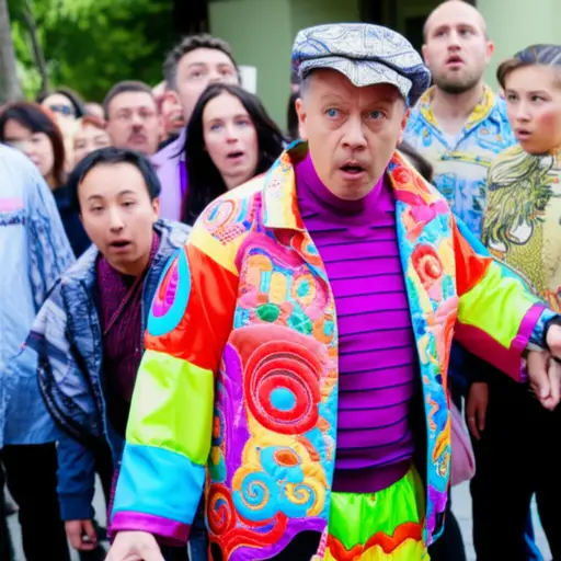 他穿那些可笑的衣服是为了吸引别人注意他吗？