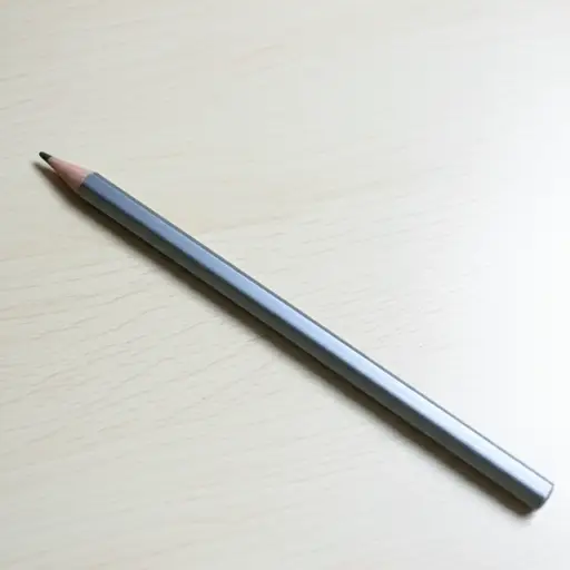 我的铅笔是灰色的。