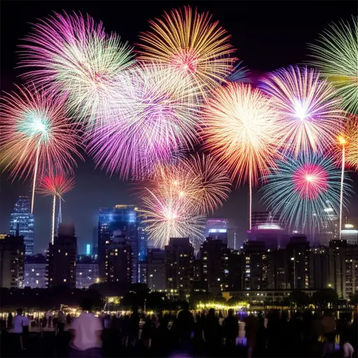 庆祝活动以一场壮观的烟花表演结束。