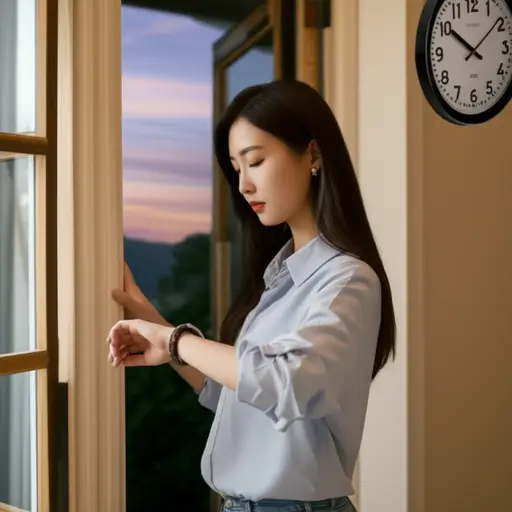 她承诺在五点之前回来。