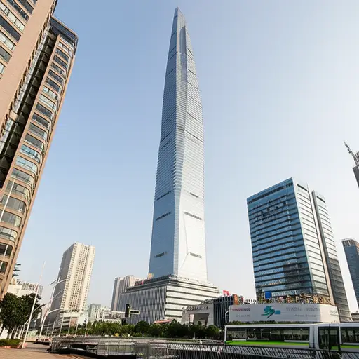 这座新建筑高达100米。