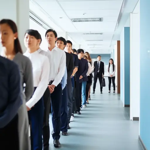 求职竞争很激烈。