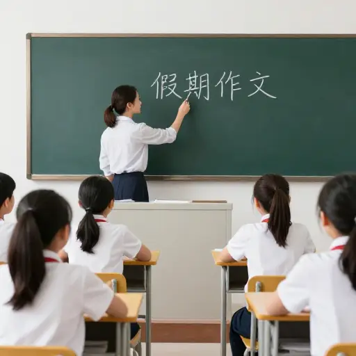 老师让我们写一篇关于假期的作文。