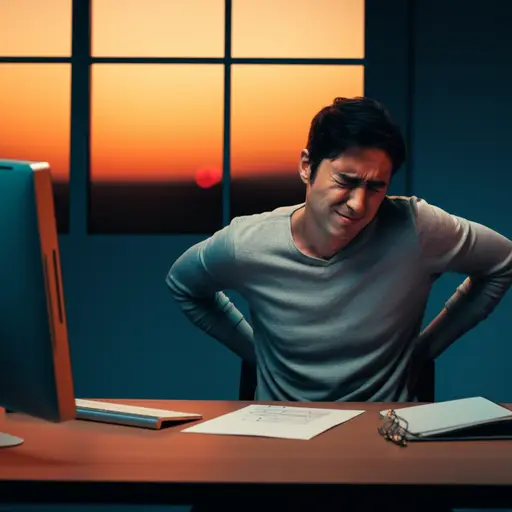 长时间坐着常常让我背痛。