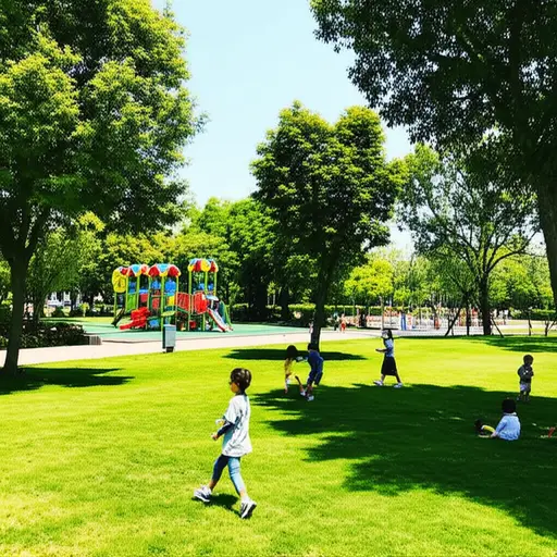 这个公园很大，我们可以在里面玩一整天。