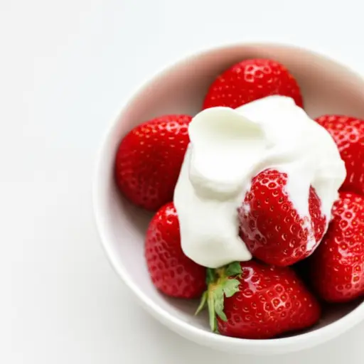草莓和奶油——完美的组合。