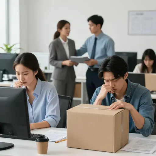 当公司突然裁员时，这对工人们来说很不公平。