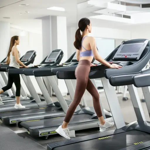 她经常去健身房。