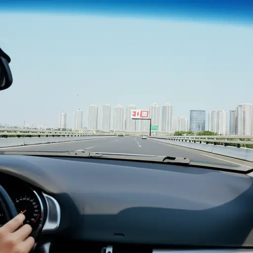 我们开车去城里看电影。