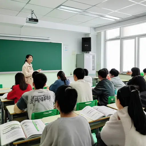 老师站在全班面前讲课。