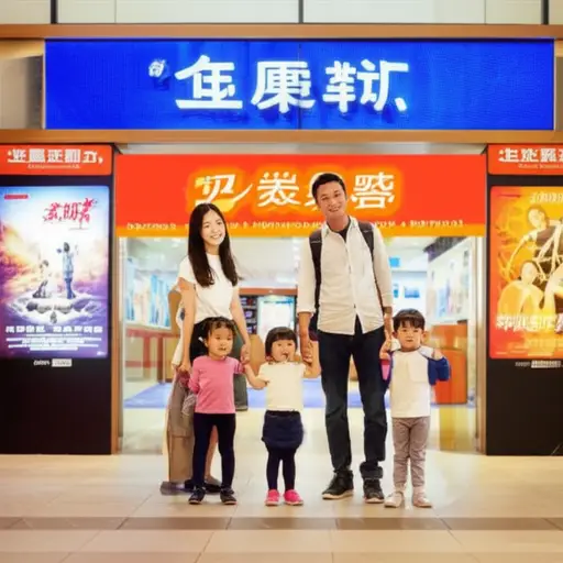 我们带孩子们去看了一部电影。