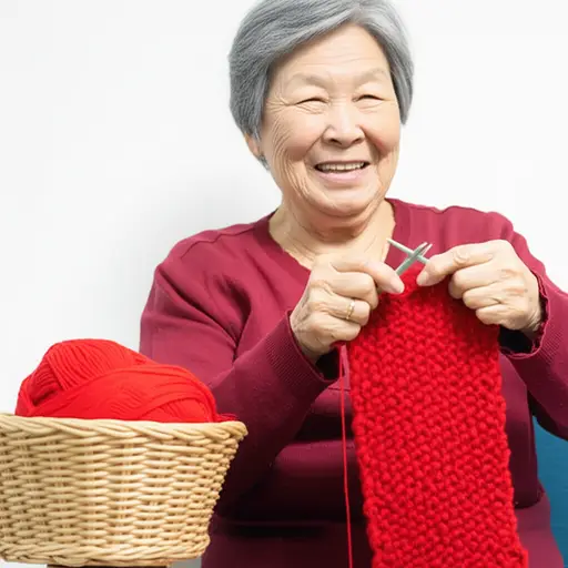 我祖母給我織了這條圍巾。