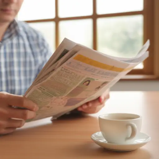 我经常在报纸上找电影放映时间。