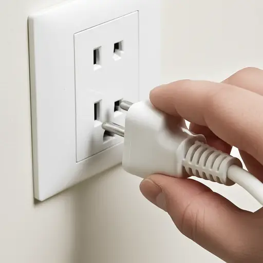 确保你为这个电器使用正确的三叉插头。