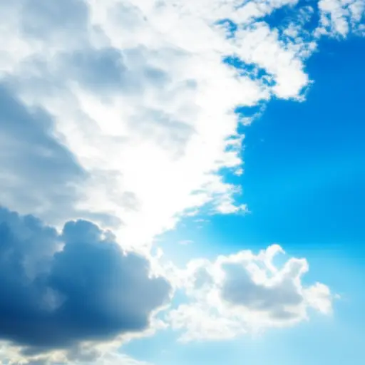 天气预报说下午会转多云。