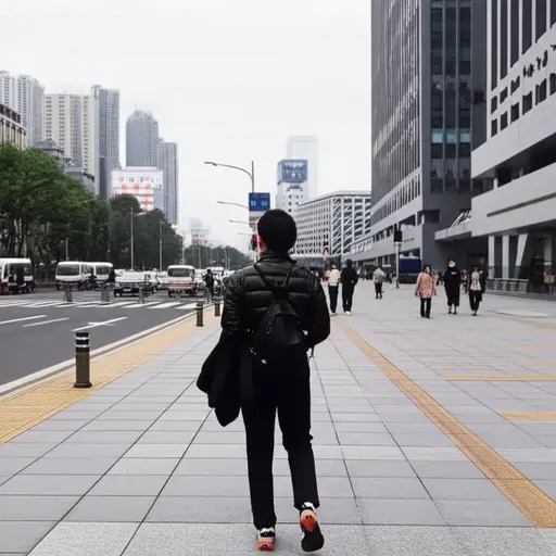 你走错方向了，车站应该在另一边。