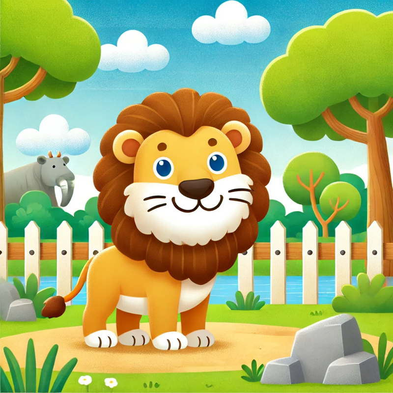 昨天我们去了动物园，看到了狮子！