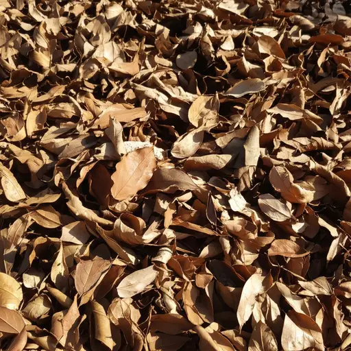 如果干树叶堆在一起，它们可能会着火。