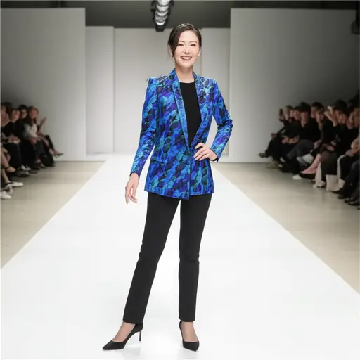 这位时装设计师在纽约发布了她的新系列。