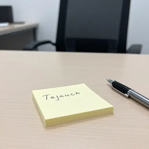 如果我没有及时回来，你可以在我的桌子上留个便条。