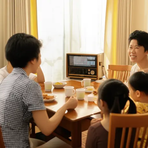 我们今天早上在广播上听到他讲话了。