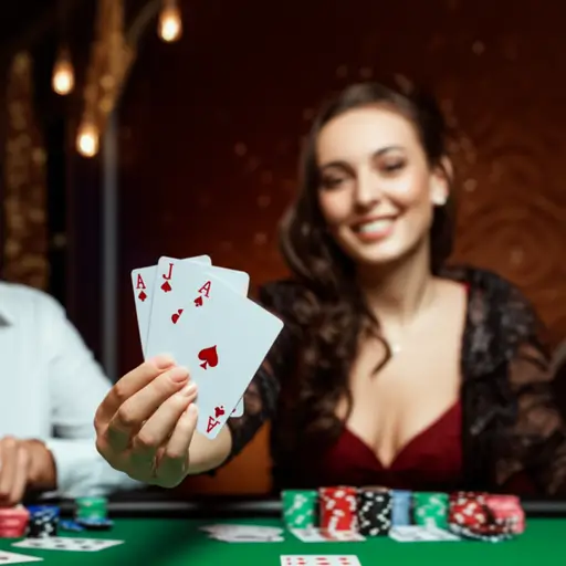 她抽出一张梅花A，赢得了这局游戏。