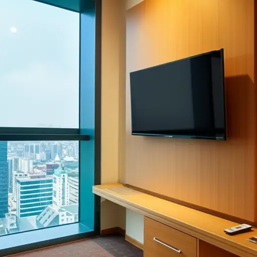 房间很大，有有线电视和空调。