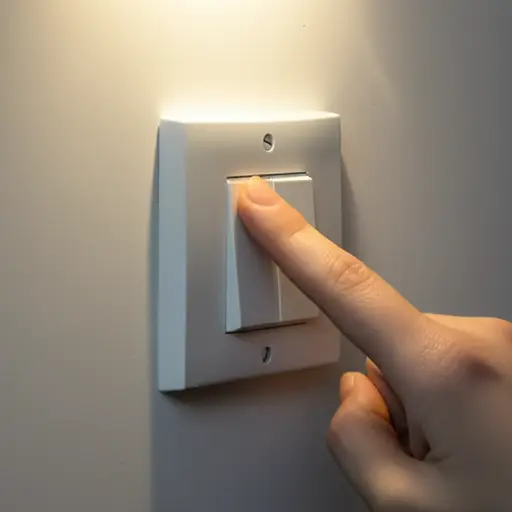 要打开灯，你需要拨动这个开关。