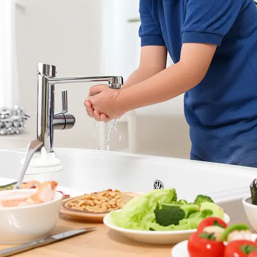 在坐下吃饭前，确保你的手是干净的。