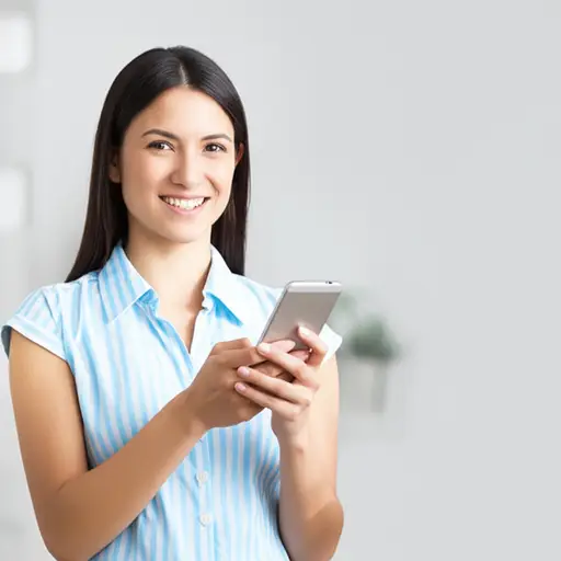 玛丽亚手里拿着电话。