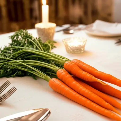 你可以带些胡萝卜来晚餐。