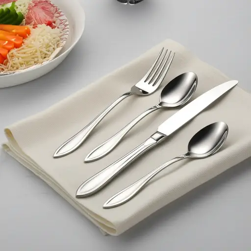 我喜欢一副干净的刀叉。