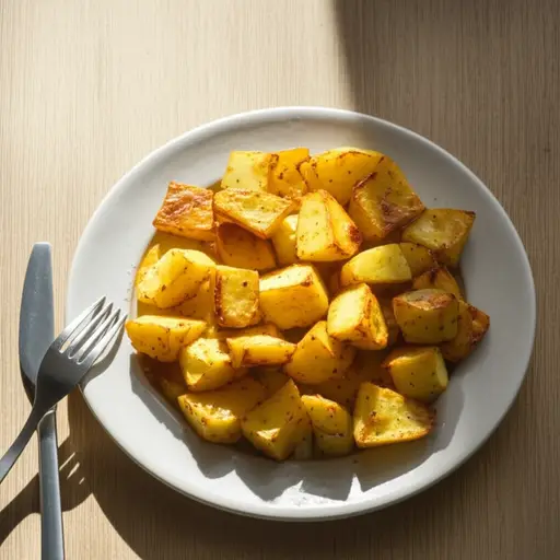 我们周日午餐吃了烤土豆。