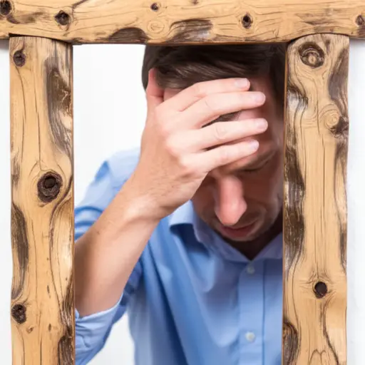 我的头不小心撞到了低矮的门框。