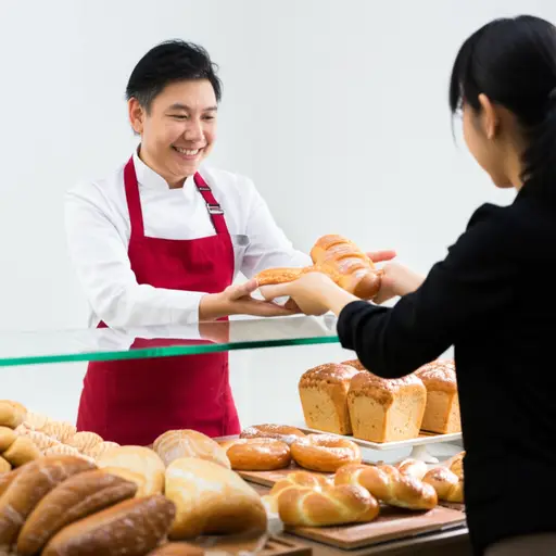 我们从当地的面包师那里买了一些糕点。
