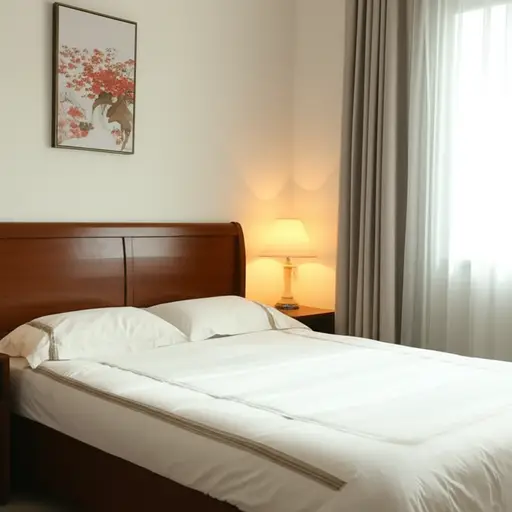 我的卧室很小，但很舒适。