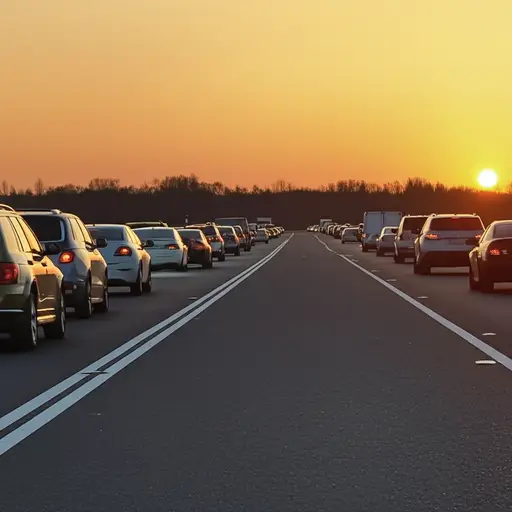 今天早上高速公路上的交通很拥堵。
