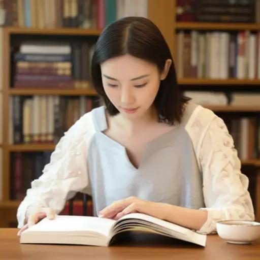 她正在读一本关于那位著名科学家的传记。