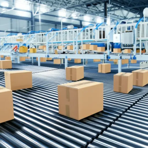 这台机器能自动分拣包裹。