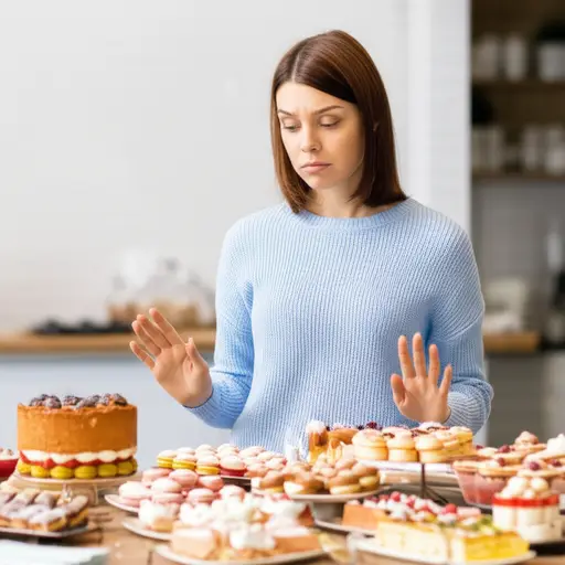 罗茜尽量不吃甜食。